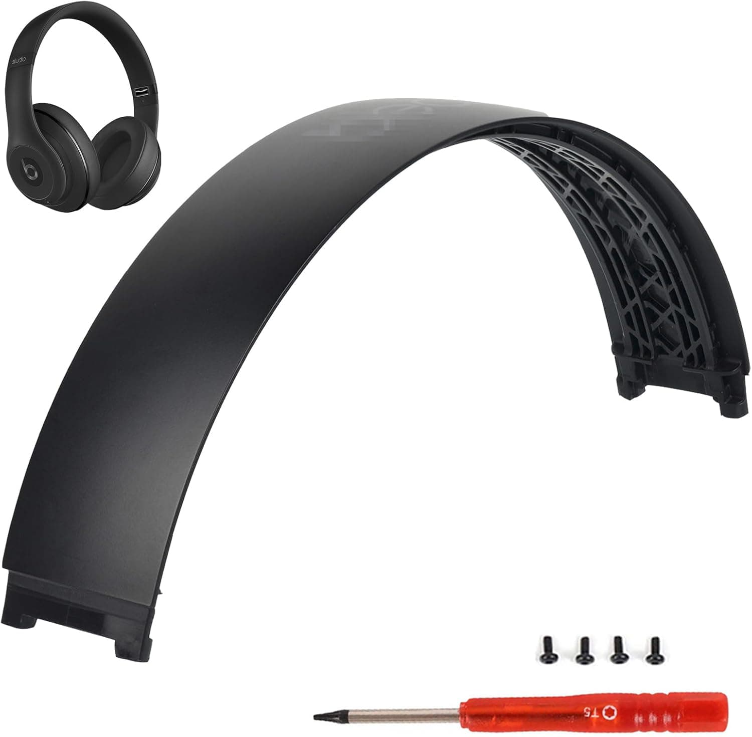 Studio 2 Headband as Same as The OEM Replacement Arch Band B0501 Parts Accessories Compatible with Beats by Dr Dre Studio2 Wired/Wireless (B0500/B0501) Over-Ear Headphones (Matte Black)