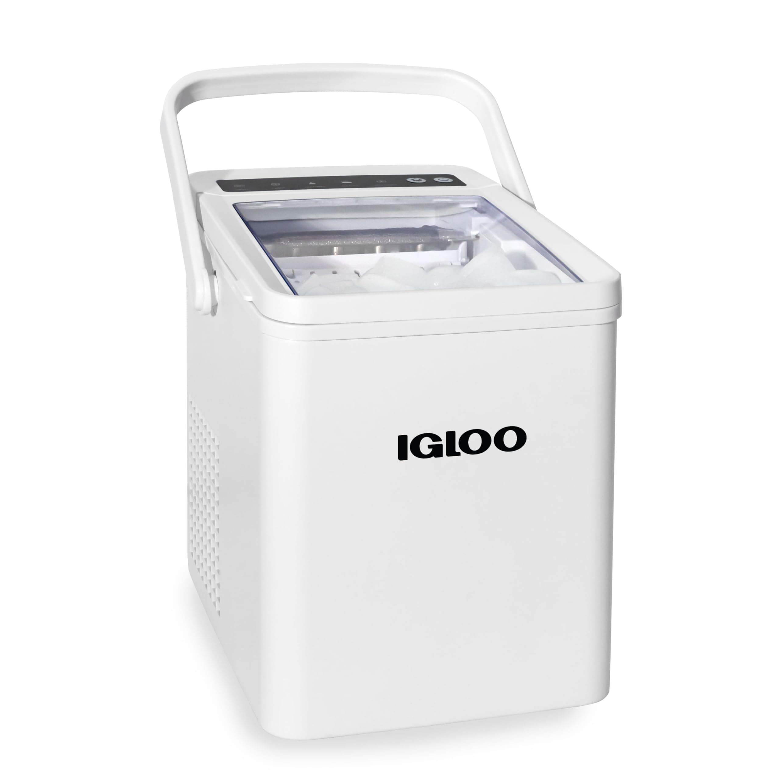 Igloo Automatic Self-Cleaning Portable Electric Countertop Ice Maker Machine with Handle, 26 Pounds in 24 Hours, 9 Ice Cubes Ready in 7 Minutes, with Ice Scoop and Basket