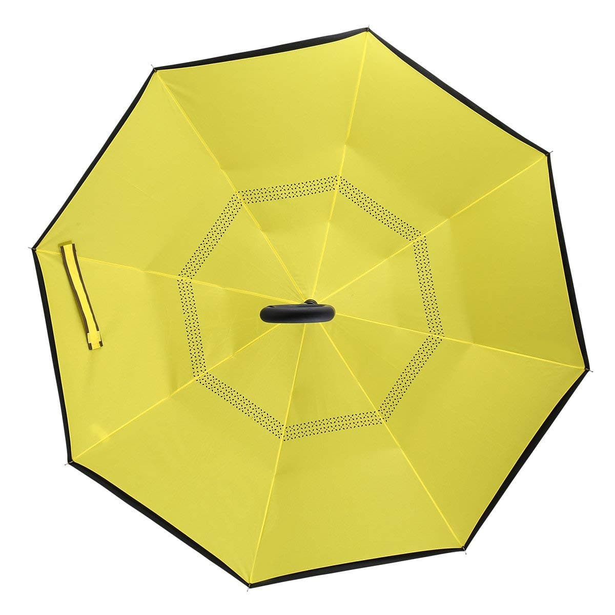 gs GREATERSCAP Trend Newest Windproof Double Layer C-Handle Inverted Umbrella with Fabric Cover Reverse Umbrella for UV Protection & Rain | Outdoor Car Umbrella for Women & Men (RED)