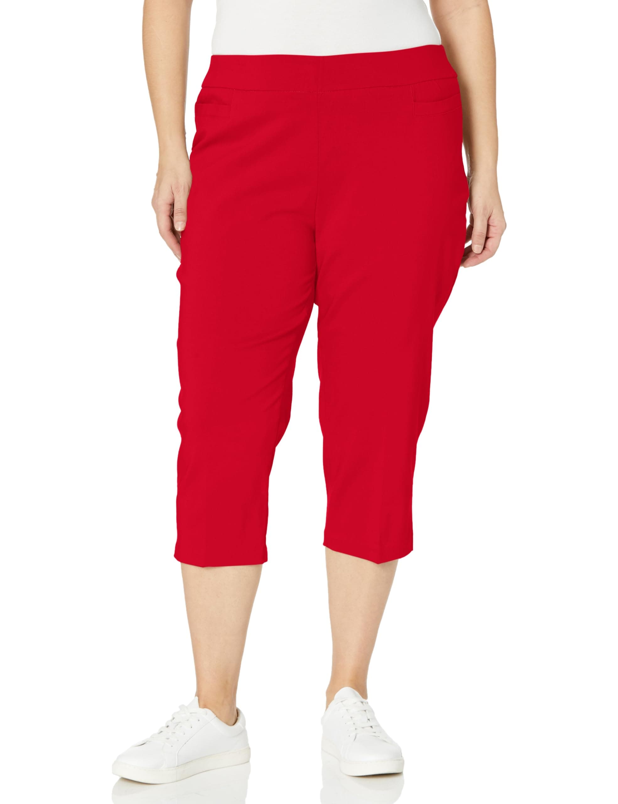 Women's Plus-Size Pull on Capri L Pocket