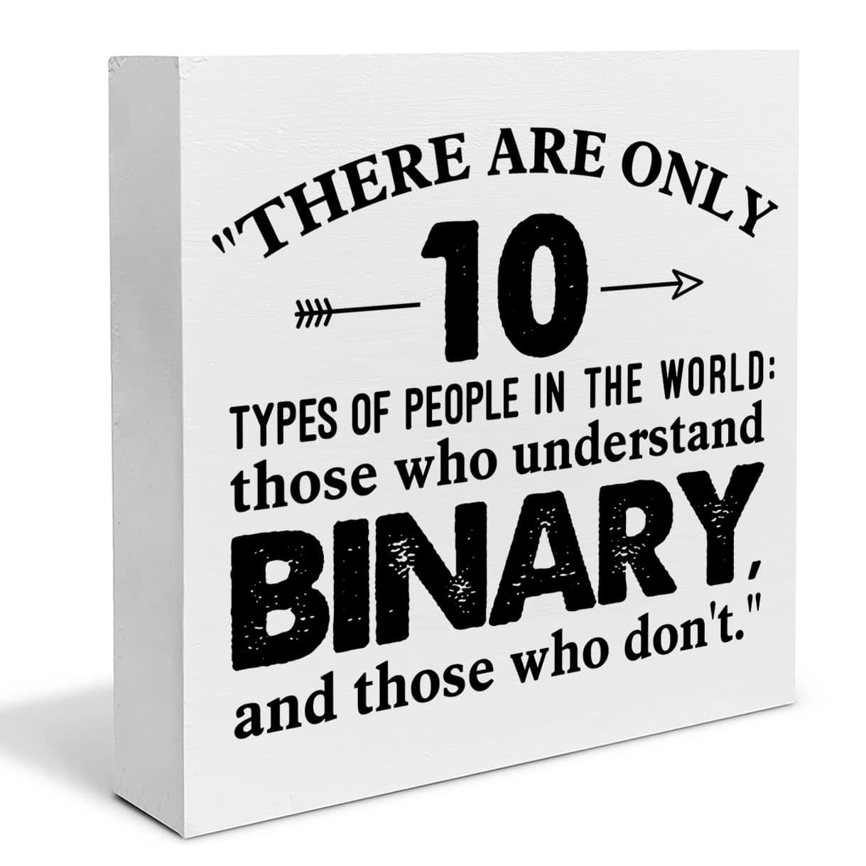 Funny Programmer Gift Computer Programmer Gifts for Women Men Friends, Computer Programming Gift IT Tech Office Desk Decor Box Sign Cubicle Desk Accessories