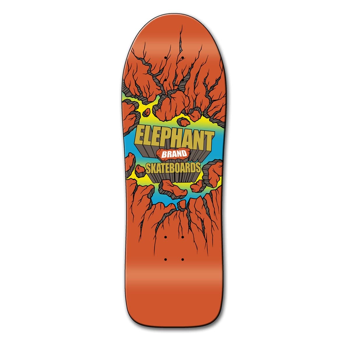 Board No. 1 O.G. Shape Skateboard Deck, 10 x 30-Inch, Orange
