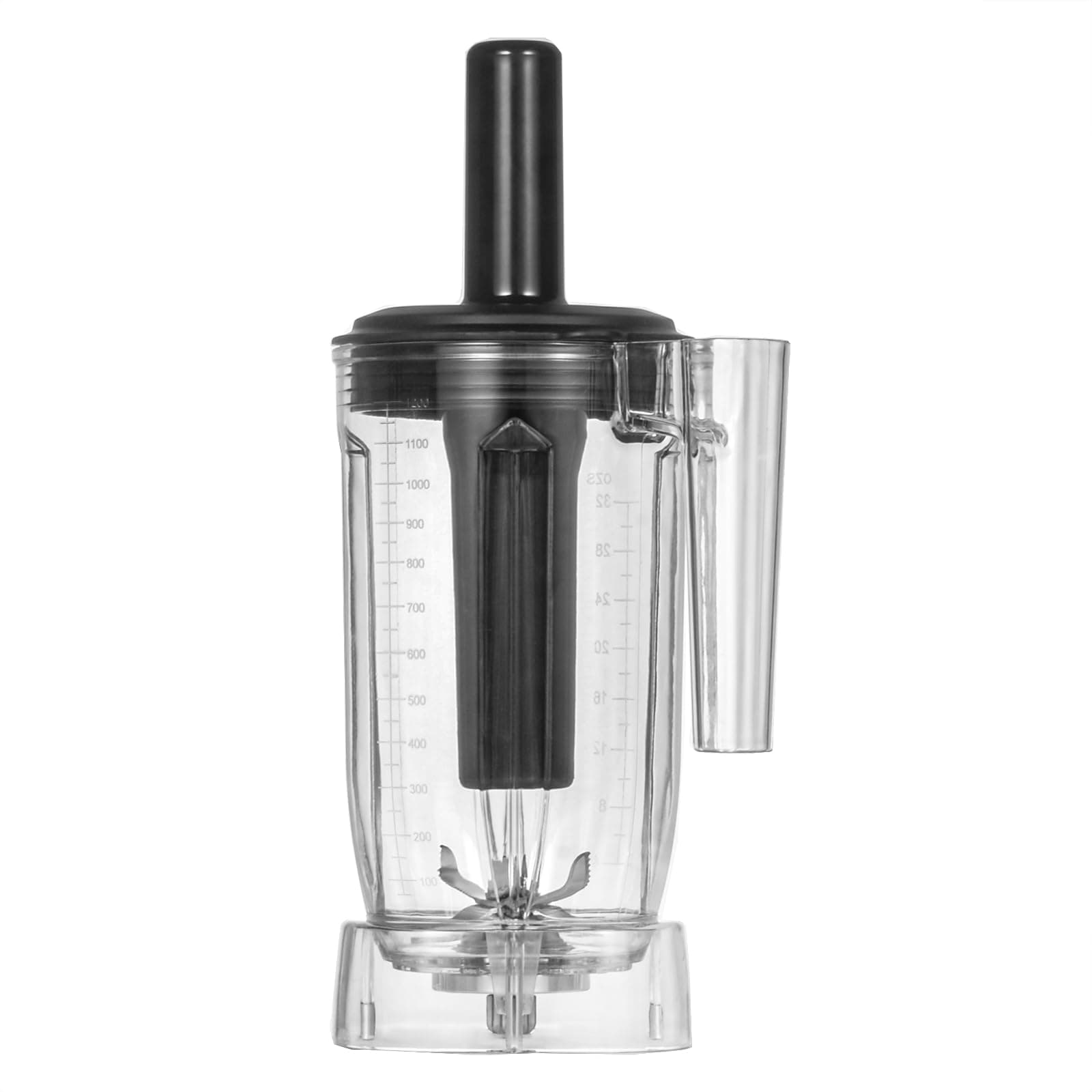 CRANDDI Replacement Pitcher, 40oz Blender Cup with Tamper, Replacement Blender Container Compatible with K98C, K85, K80, K80TS, 1200 ML Spare Cup, Serve 1 or 2 People, Clear (1.2L)