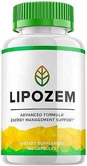 Lipo-zem Capsules, Lipozem Advanced Formula Supplement for Energy, Vitality and Wellness Support, 100% Natural, Vegan Non-GMO, Gluten-Free, Magnesium, Calcium and Sodium (60 Capsules) O3