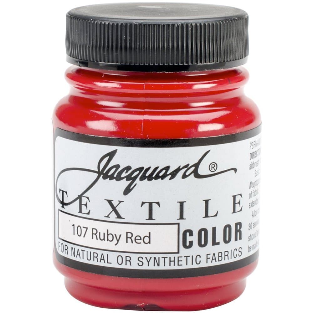 Products Textile Color Fabric Paint 2.25-Ounce, Ruby Red