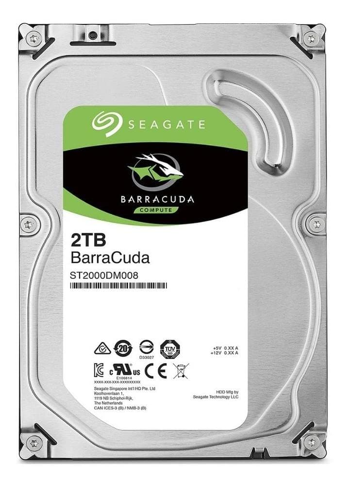 Seagate Barracuda ST2000DM008 2 TB 3.5" Internal Hard Drive - SATA