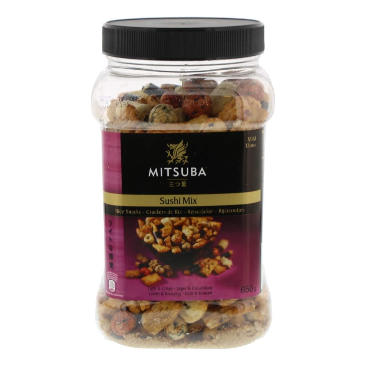 Mitsuba Sushi Mix Rice Snacks, 650 Grams