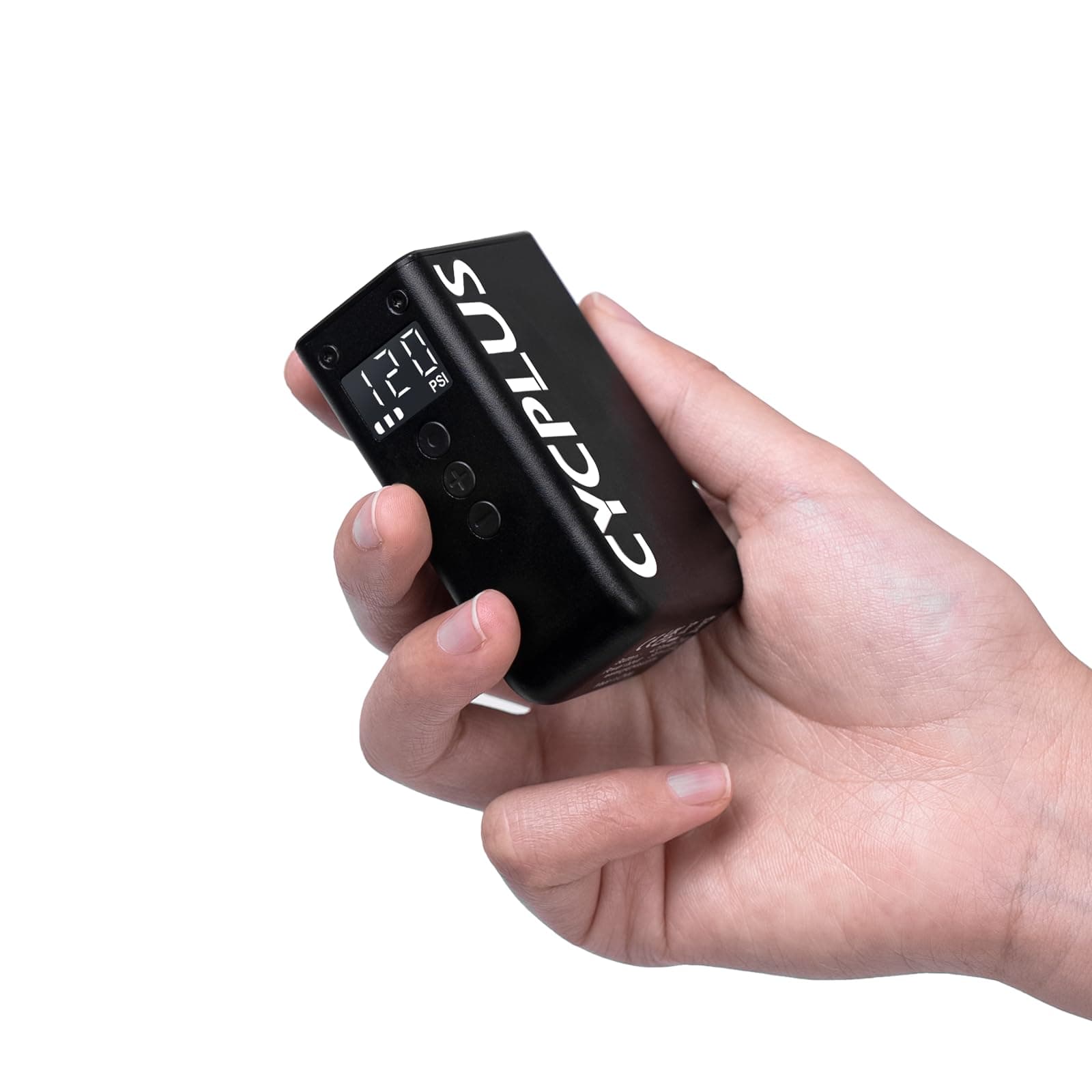 - CYCPLUS AS2 PRO Tiny Bicycle Pump with Gauge, Max 120 PSI Electric Mini Pump, Auto Stop, with Presta and Schrader Valve for E-Bike, MTB, and Road Bike (2025 Updated Version)