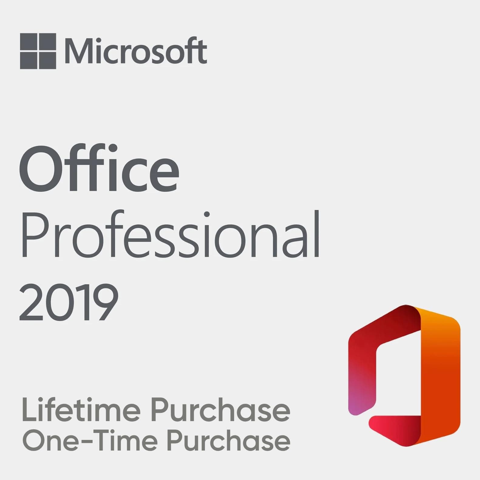 Microsoft Office 2019 Professional Plus | One-Time Lifetime purchase for 1 PC | Word, Excel, PowerPoint | Online Activation