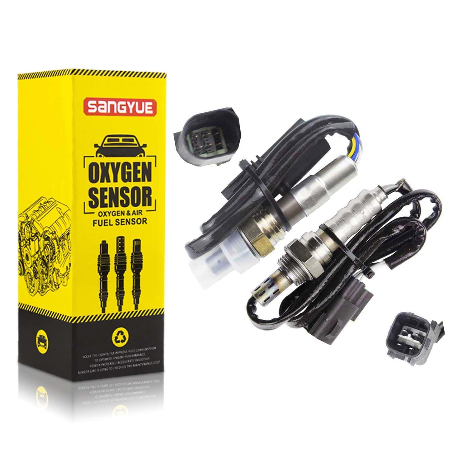 Sangyue2X Oxygen O2 Sensor 1 & 2 for 2013-2014 Hyundai Santa Fe Sport 2.4L; 2014 Kia Optima Sportage 2.4L Upstream + Downstream