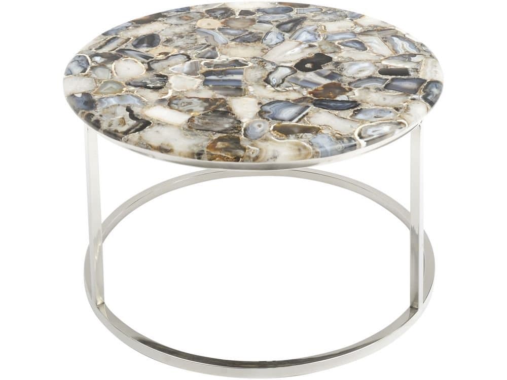 Artisanti Meso Agate Round Coffee Table