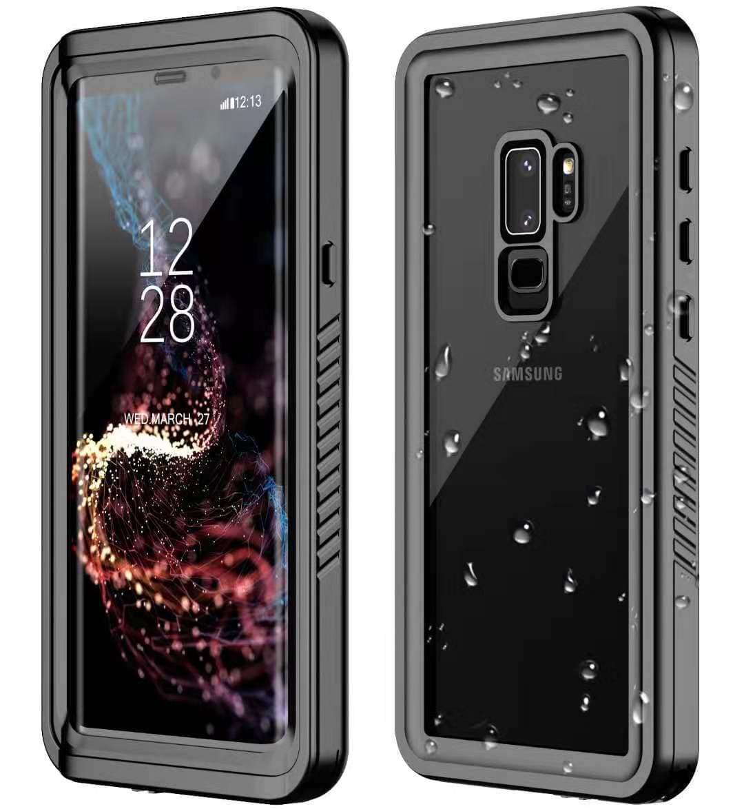 ANTSHARE Samsung Galaxy S9 Plus Waterproof Case,S9 Plus Case Built in Screen Protector 360° Full Body Protective Shockproof Dirtproof Sandproof IP68 Underwater Waterproof Case for S9 Plus(6.1')(Black)