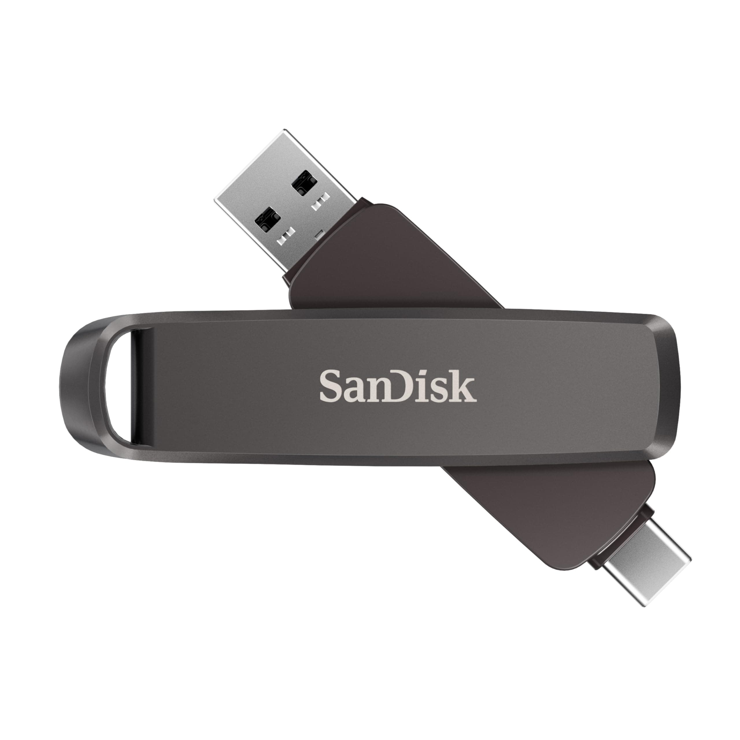 SanDisk Extreme PRO DUAL Drive 2TB (USB Type-A & Type-C Connectors, High Performance Flash Drive, Read speeds up to 1000 MB/s, Data Encryption, Automatic backup, file management, Metal Design) Black