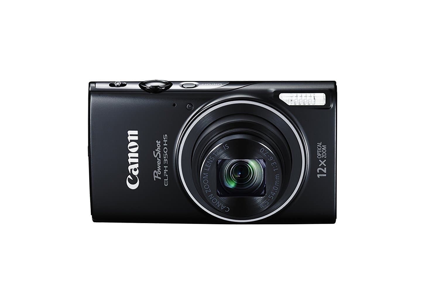 Canon PowerShot ELPH 350 HS 20.2 MP digital camera with 12x Optical Zoom (25–300mm), Built in NFC and WiFi, 1080P full HD video and 3.0 inch LCD (Renewed)