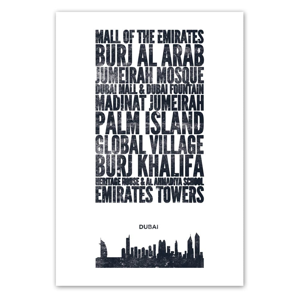 Crate Style Dubai City Poster