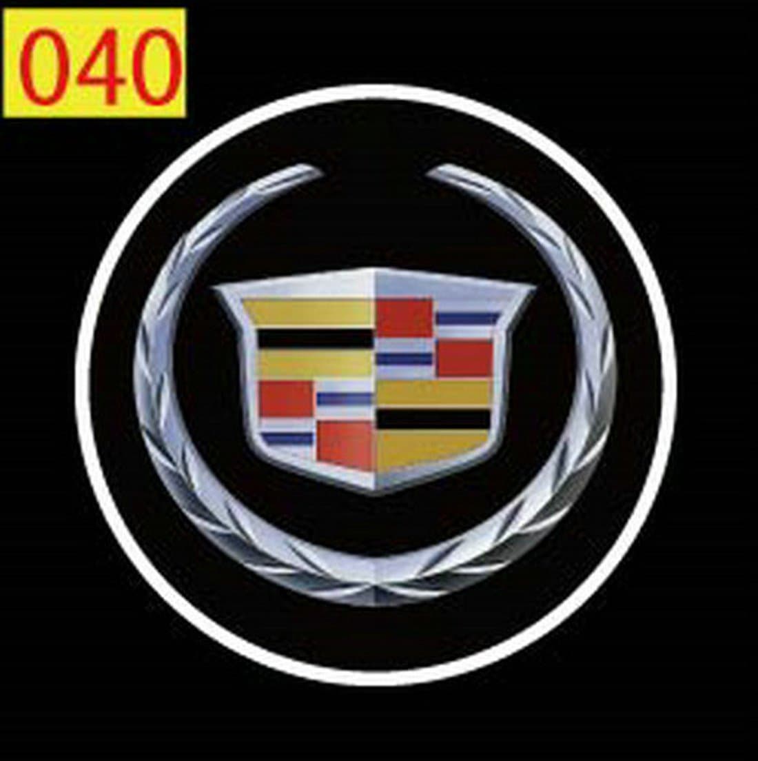 SunroadTek 2 x 5th Gen LED car door Ghost Shadow laser projector logo light for Cadillac Eldorado Sedan de Ville Catera CTS XLR BLS STS SRX XTS DTS Escalade Elmiraj..