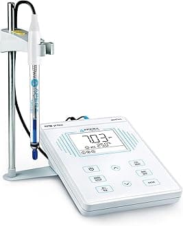 Apera Instruments PH700-HT Benchtop Lab pH Meter for High-Temperature Liquids (up to 130˚C) and/or Caustic Water Solutions