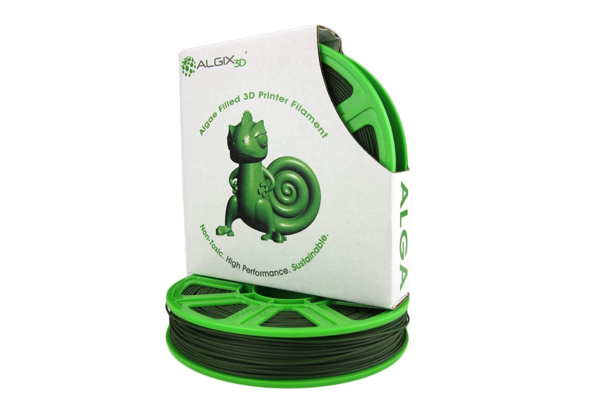 3D Printlife Alga 2.85mm, 375g Evergreen Algix 3D Printer Filament, Dimensional Accuracy < +/- 0.05 mm, Evergreen