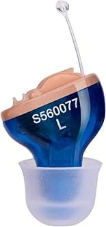 Hearing Amplifier for Seniors Adults Noise-Cancelling - Elderly Assistance Listening, Voice Sound Amplifier Ear Invisible Devices As Seen On TV Hearing Aid Cleaning Tools Included (Blue)