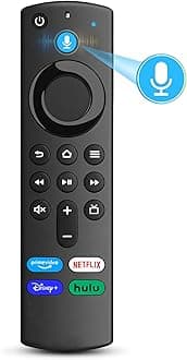 Voice Remote Replacement for FireStick - Compatible with Smart TV Stick/4K Max, TV Cube (1st & 3rd Gen)