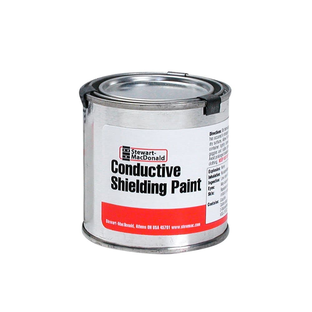 StewMac Conductive Shielding Paint, 1/2 pint (236.6ml) – Reduces Hum, Noise & Radio Interference – Water-Based for Guitar Cavity Shielding – Easy Brush-On Application
