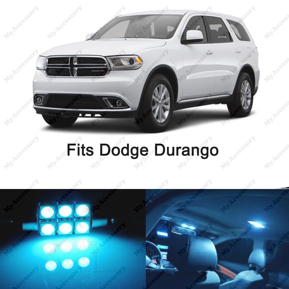 16 x Premium Ice Blue LED Lights Interior Package Upgrade for Dodge Durango (2011-2016)