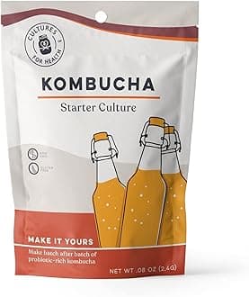 Cultures for Health Certified Organic Kombucha Starter SCOBY | Heirloom Culture for Unlimited Batches | Shelf-Stable Dehydrated Scoby for Fresh Activation | Brew Your Own Probiotic Tea | pH Test