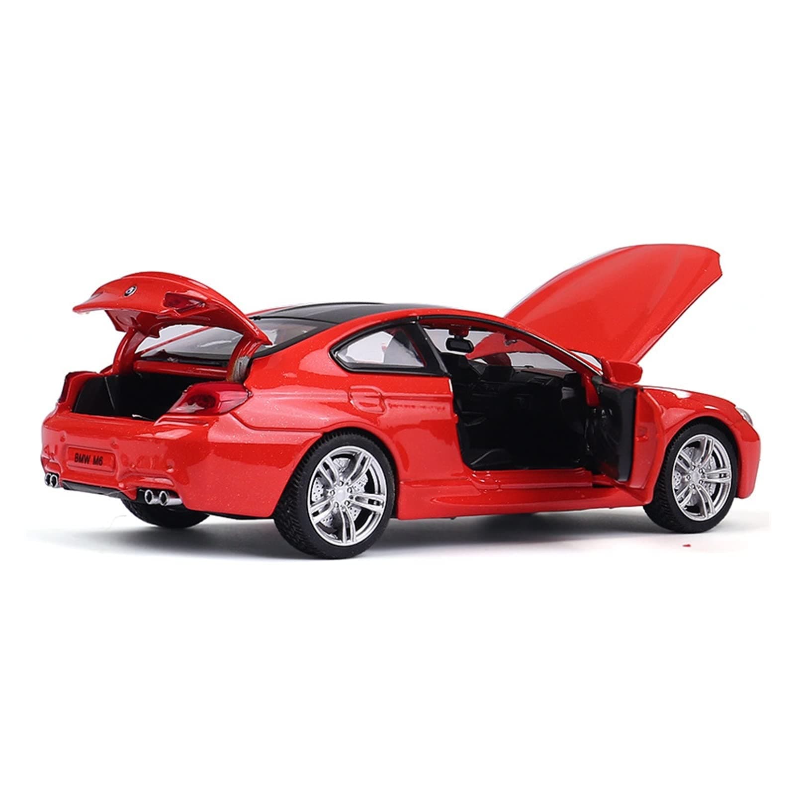 XHDMJ 1/32 For BMW M6 Alloy Die Casting Pull Back Car Model Collections Decoration Gift (Color : Red)