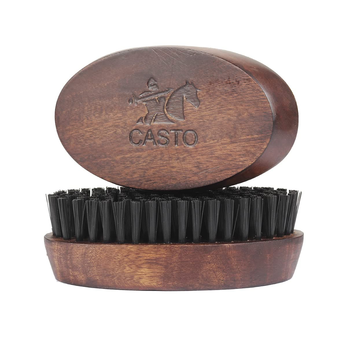 casto Nylon Beard Brush For Men With 100% First Cut Bristles Made With Firm Bristles To Tame&Soften Hair(Big)