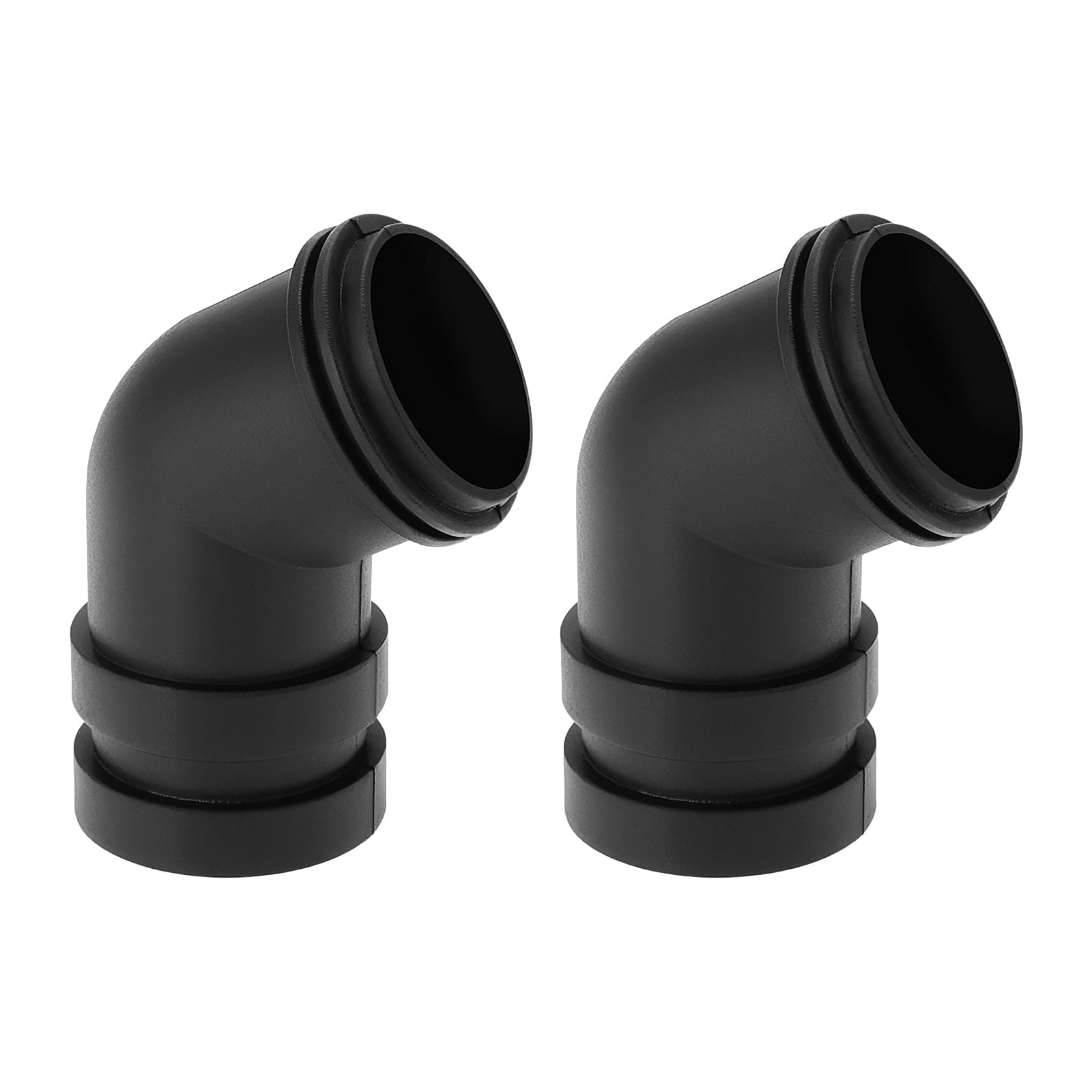 ECSiNG 2PCS Plastic Belt Sander Elbow Adapter Connector Belt Sander Dust Nozzle Compatible with Makita 9403 Replacement Part 416497-7, Black