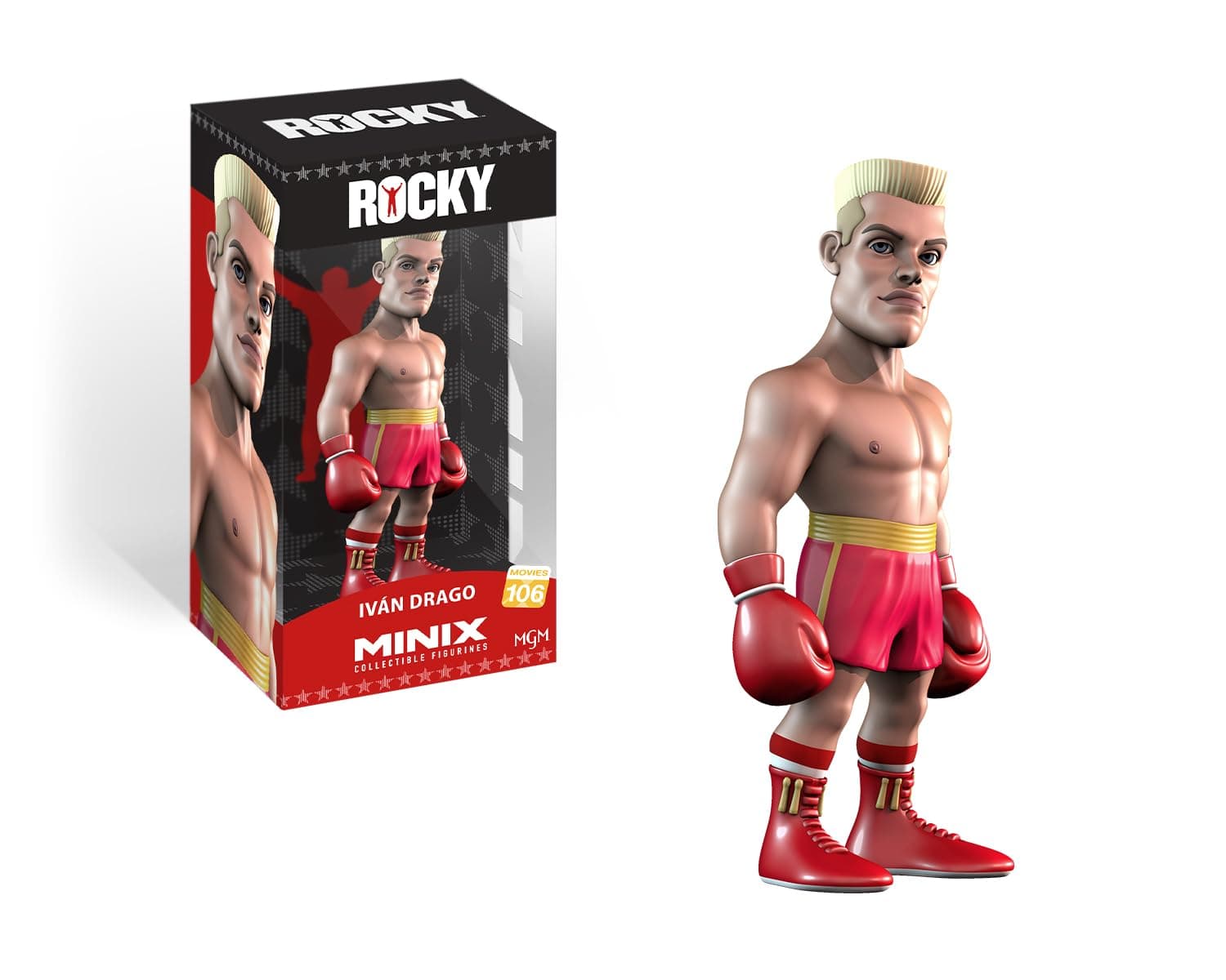 Ivan Drago Model | Collectable Ivan Drago Figure From The Rocky IV Film | Bandai Minix Film Toys Range | Collect Your Favourite Rocky Figures From The Films | Rocky IV Movie Merchandise