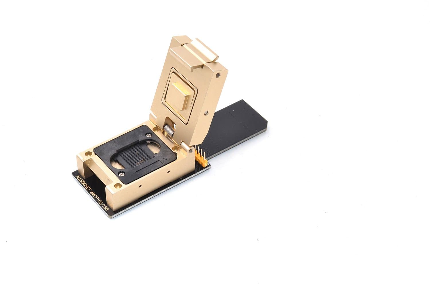 BGA162/186 Memory Reader eMCP162+186 Package Socket Read/Write Programming Adapter for Skhynix Micron Samsung KMKYL000VM-B603 Memory Chip-off(FBGA162/186-SD-Alloy)