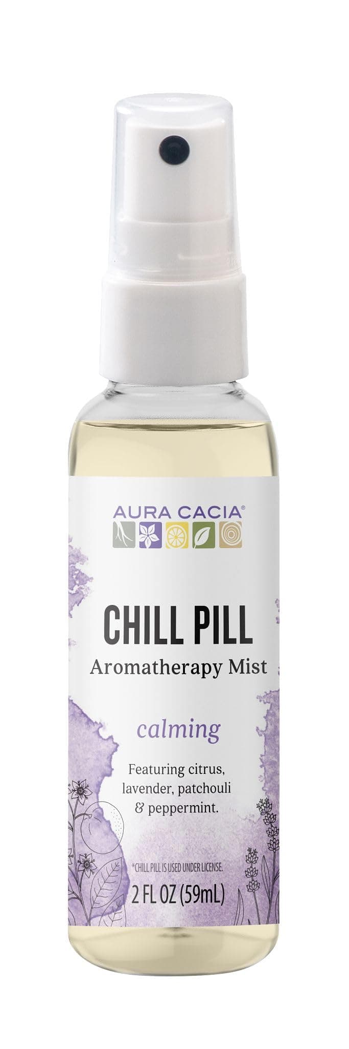 Aura Cacia, Aromatherapy Mist, Chill Pill, Calming, 2 fl oz (59 ml)