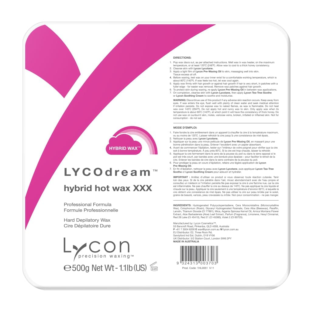 LycoDream Hybrid Wax Stripless Hard Wax 17.6 oz