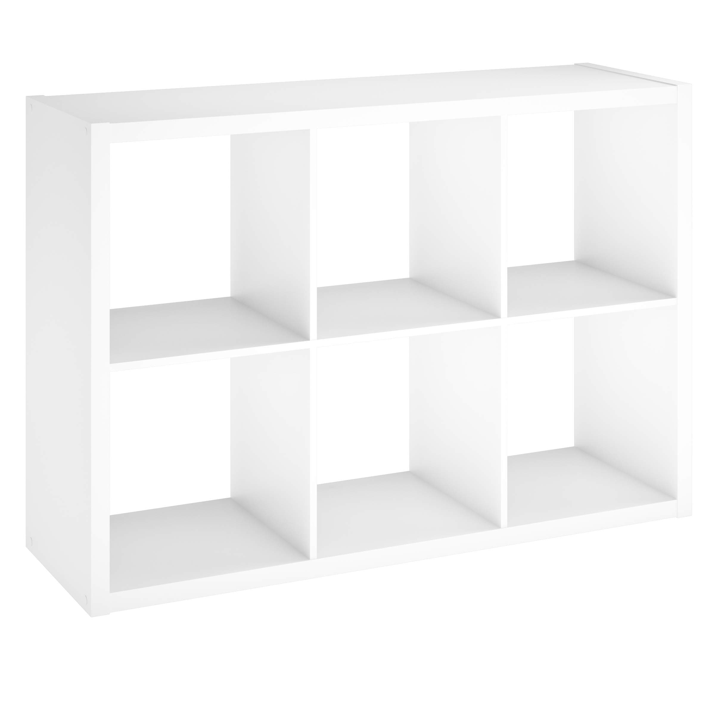 Closetmaid 4568 Decorative Open Back 6-Cube Storage Organizer, White