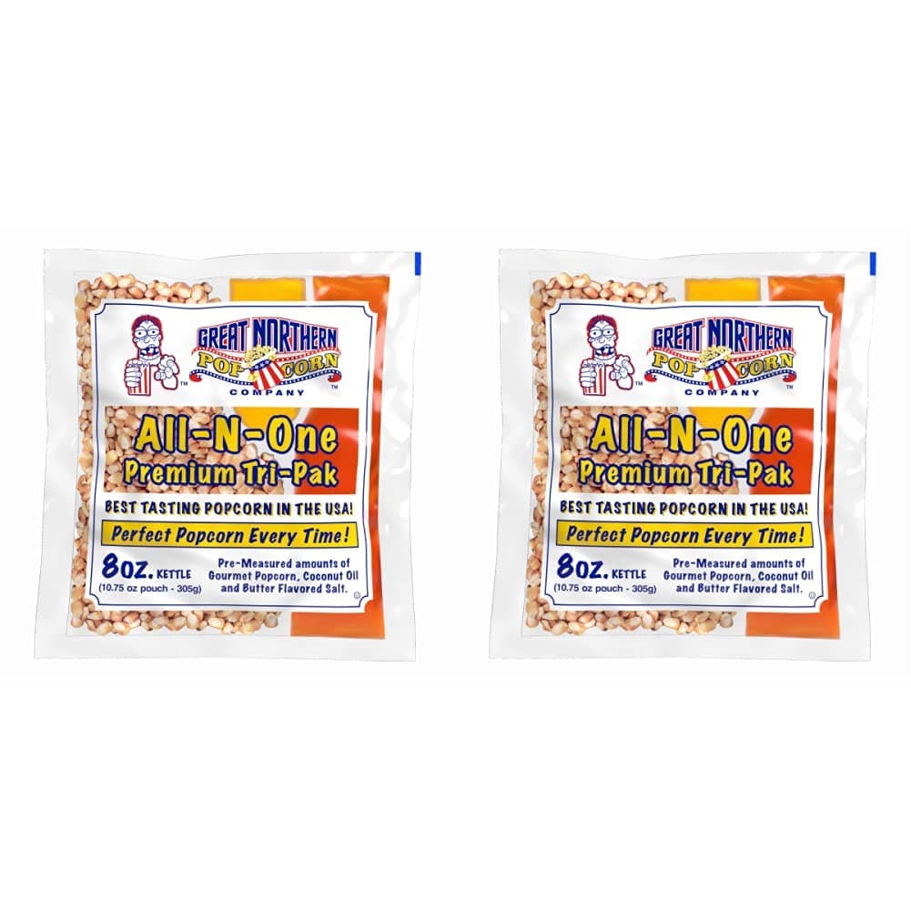 Antique Style Popcorn Popper, 8 oz Packs, Kernels, Pack of 40 & Popcorn Packs – Pre-Measured, Movie Theater Style, All-in-One Kernel, Salt, Ounce (Pack of 24)