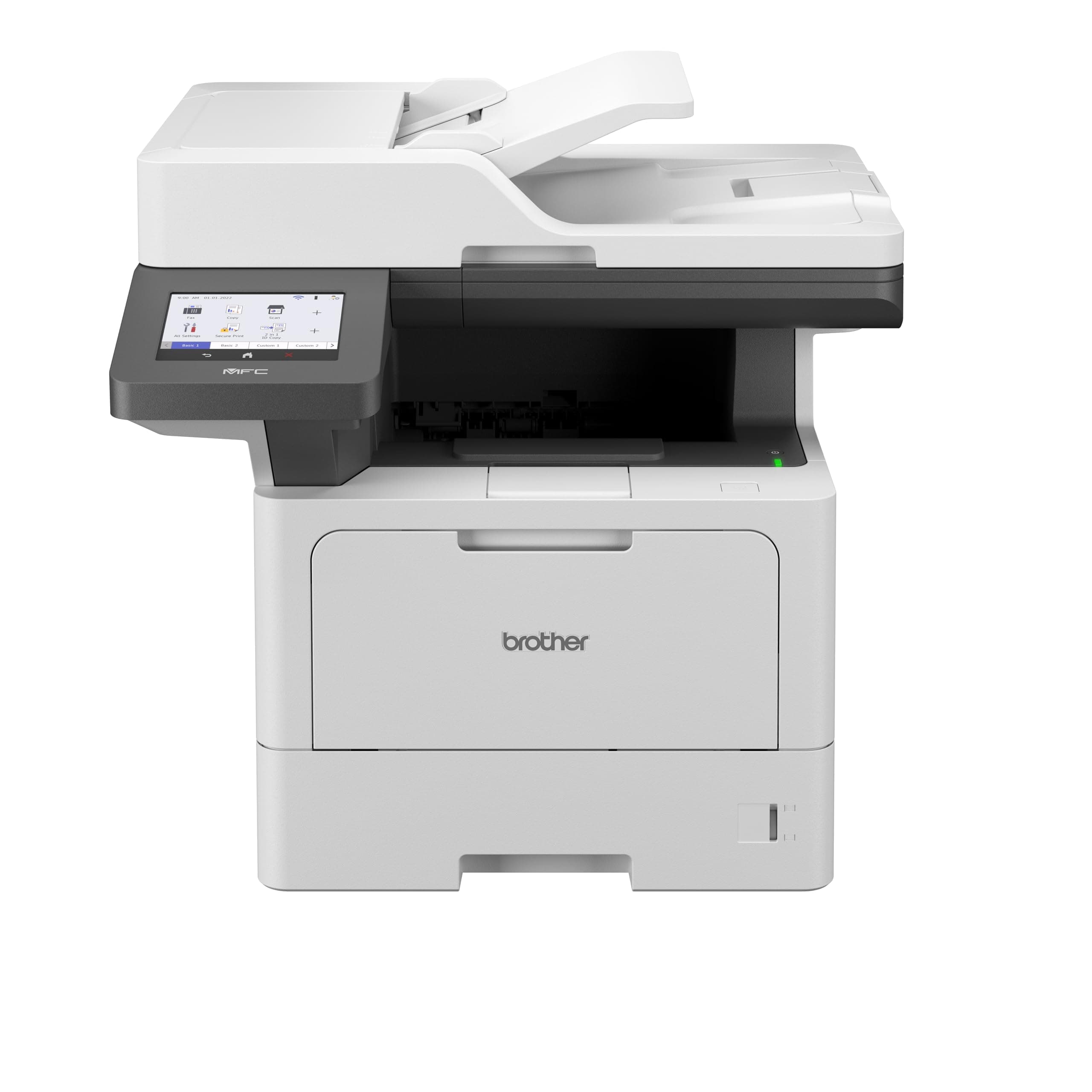 MFC-L5915DW(New Launch) Auto Duplex Laser Printer, 50 PPM,Dual Scanning, Print Scan Copy Fax, 5" TouchScreen Display,70 PagesADF,(WiFi WiFi Direct LAN USB), 11000 Pages Toner,Free Installation