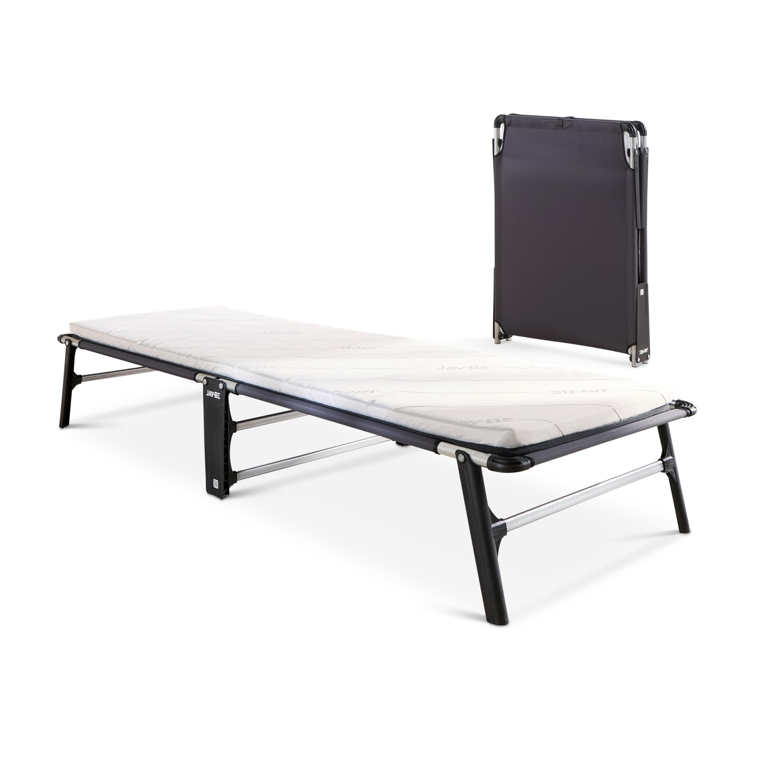 JAY-BE CE70 Compact Folding Bed with Comfort Mattress, Single