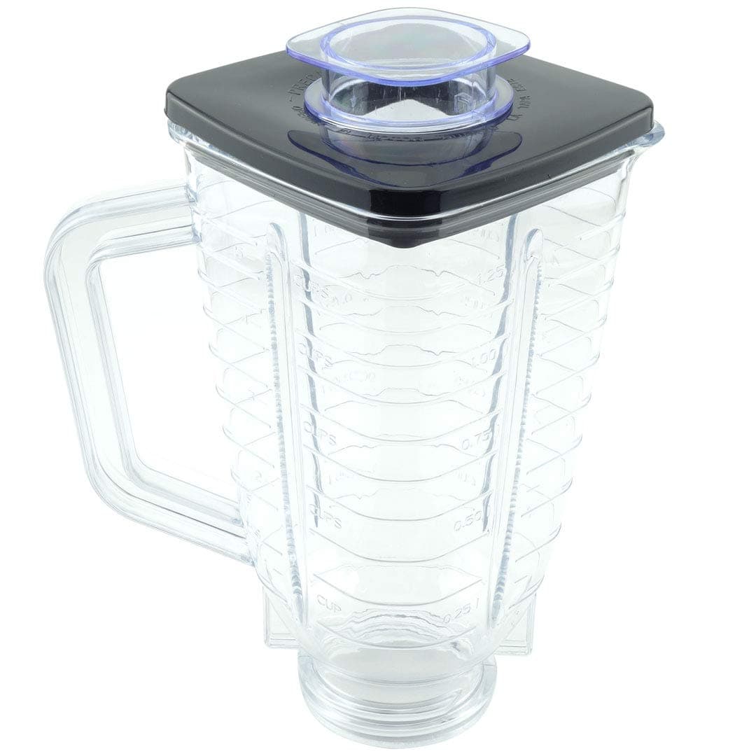 5-Cup Plastic Blender Jar with Lid Compatible with Oster Blenders Replacement Part 089, New & Improved