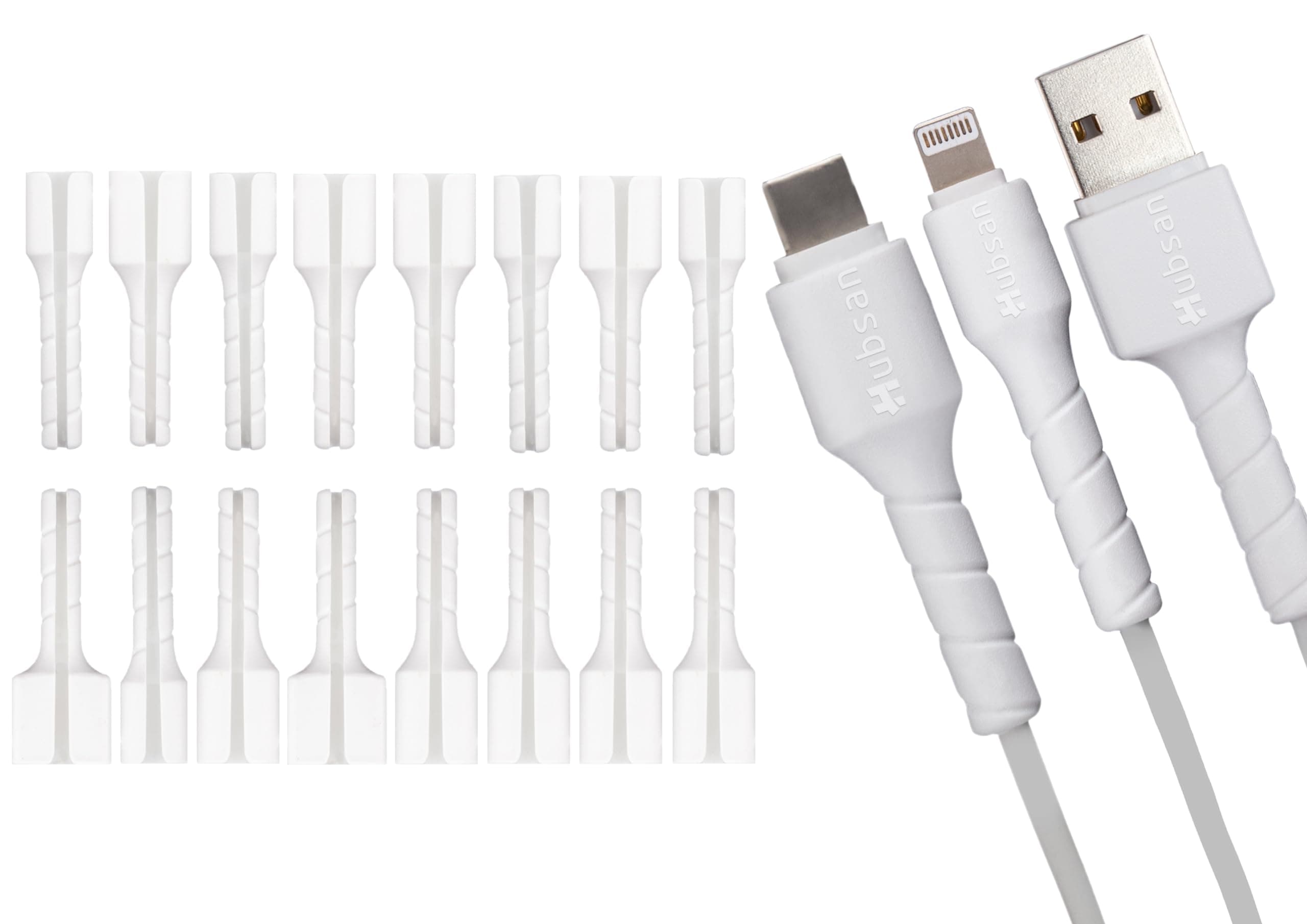 Gorilla Case32 Pack 3-in-1 Silicone Cable Protectors for iPhone Charger, USB-C, Lightning & USB Cables, Prevents Fraying, Cute and Durable