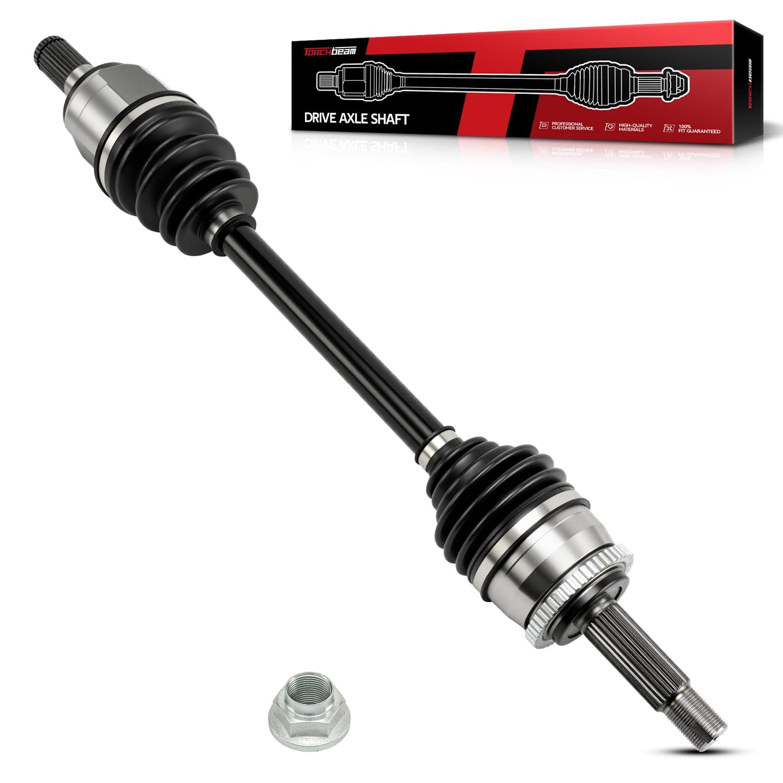 Torchbeam CV Axle Shaft Assembly Compatible with 2012 2013 2014 2015 2016 2017 Hyundai Accent, Front Left CV Axle 66-3766