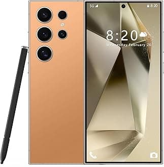 iMok Smartphone S24 Ultra Dual SIM 256GB ROM + 8GB RAM 5000mAh Unlocked 4G Cell Phone Global Version (Titanium Gold)