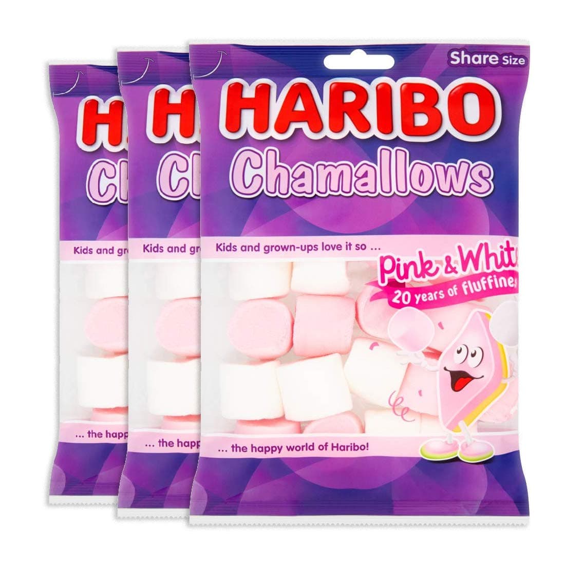 Chamallows Pink & White, Share Size, 3 X 140 g