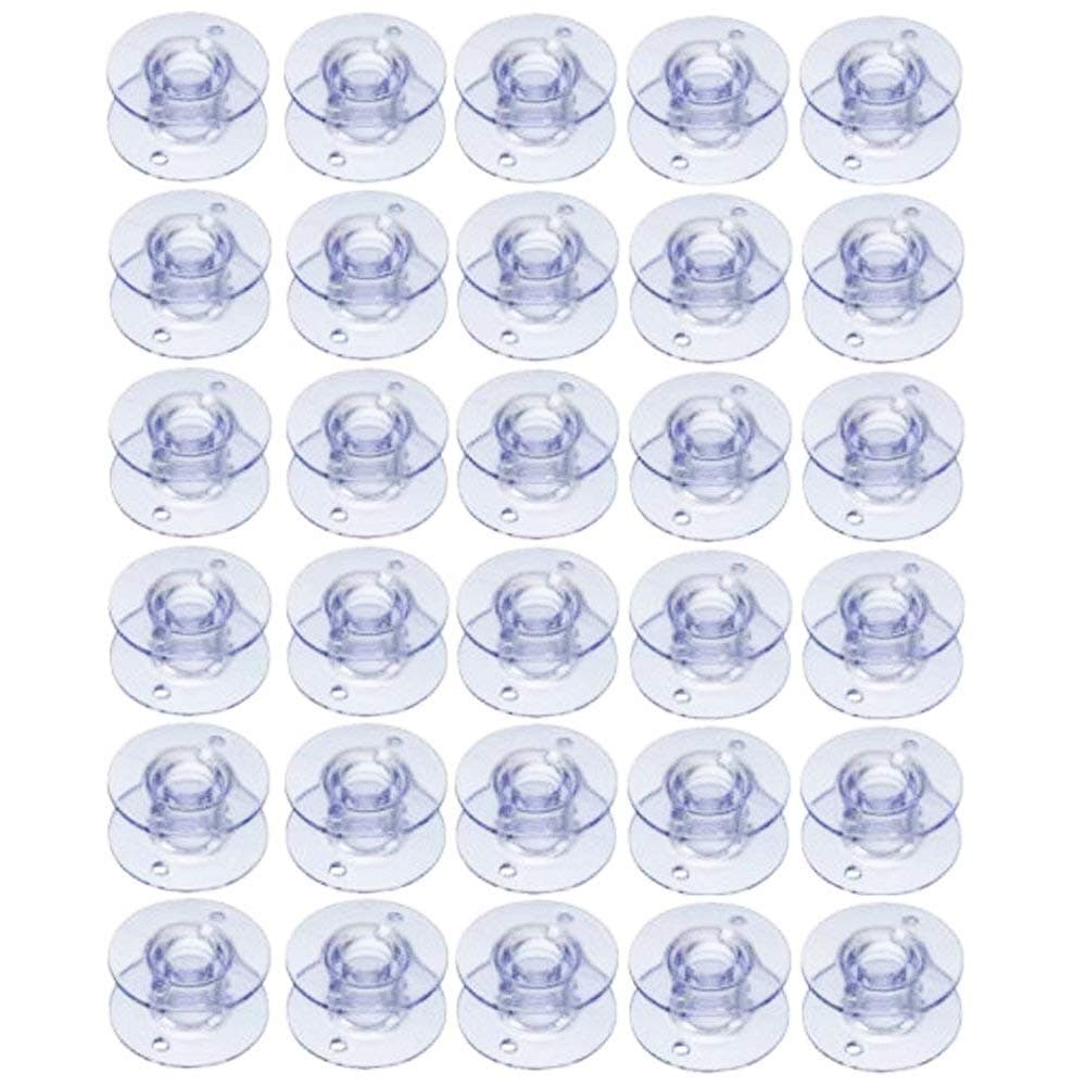 30Pack Plastic Sewing Machine Bobbins for Brother