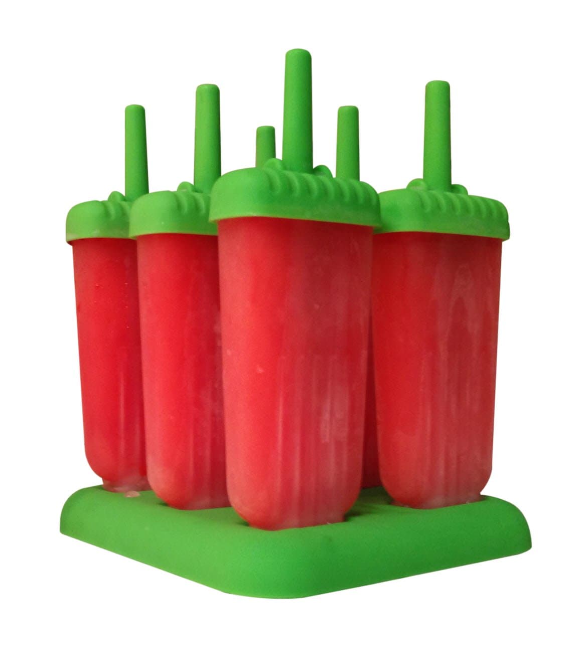 Kitchen Einstein Ice Pop Popsicle Molds, Green - Set of 6