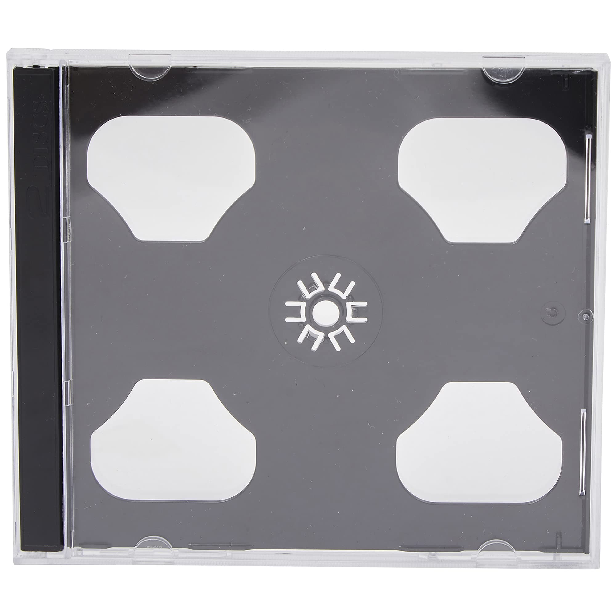 5 x Dragon Trading Double Disc Cases With Black Tray To Hold 2 CD DVD Blu Ray Discs. Double Black Jewel Cases.Professional Quality To Store All Formats Of Discs. Hold Two Discs