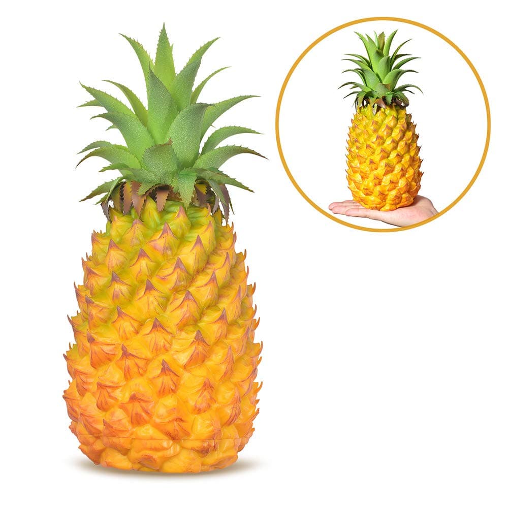 Realistic Artificial Fruits Fake Pineapple for Display High Simulation Artificial Dummy Fruits Vegetables Studio Photo Prop DIY Decoration Accessories Artificial Food Toys-Large Size