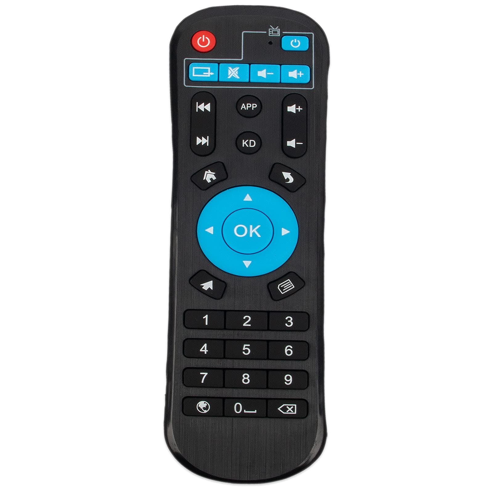 AIDITIYMI Standard IR Replacement Remote Fit for Android TV Box Q Plus,Q+, T95 T9 T95Q T95Z Plus