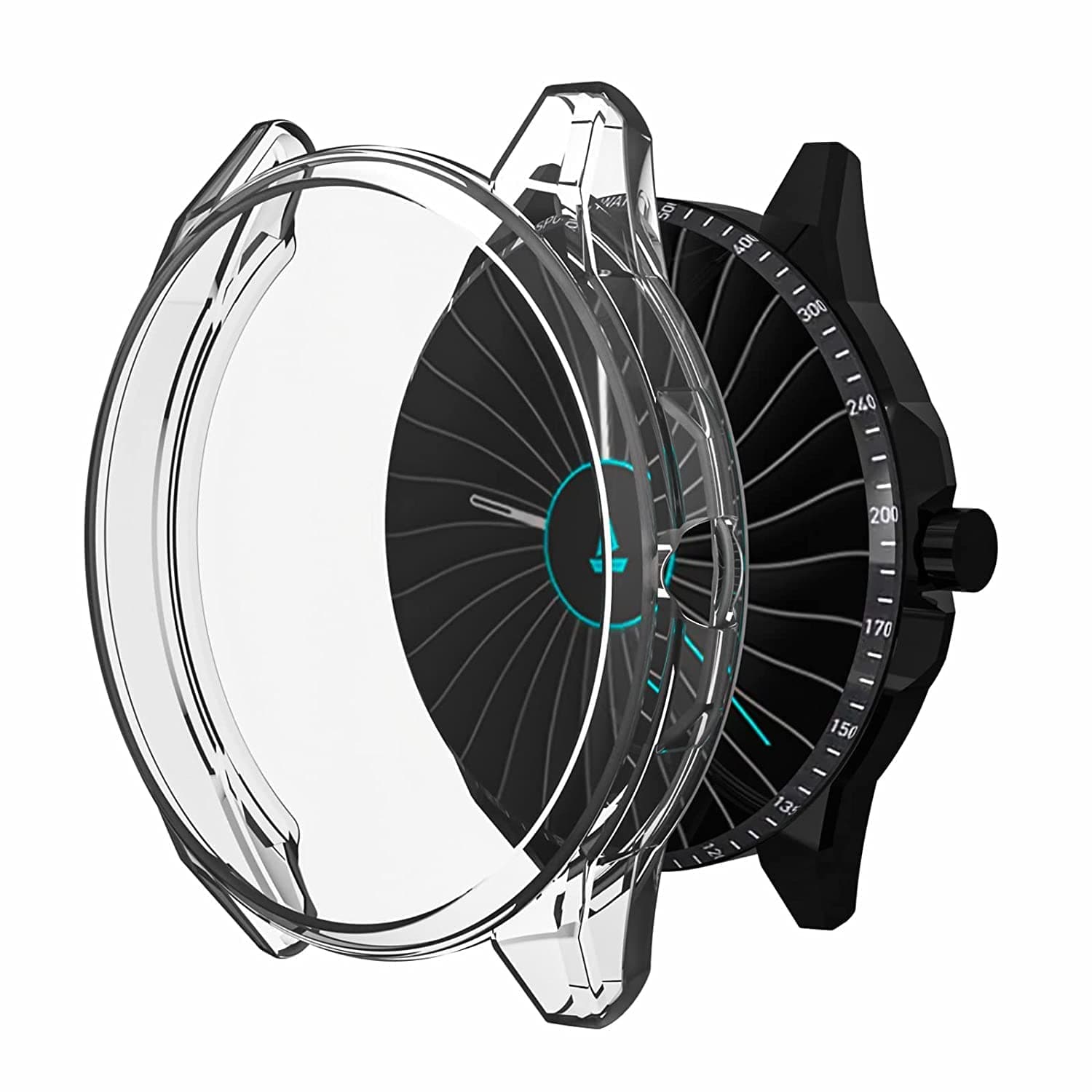 Sounce Protective Case Cover Compatible with Boat Flash Overall Protective Case TPU HD Clear Ultra-Thin Cover with Unbreakable Screen Guard – Transparent-(Case Cover only)