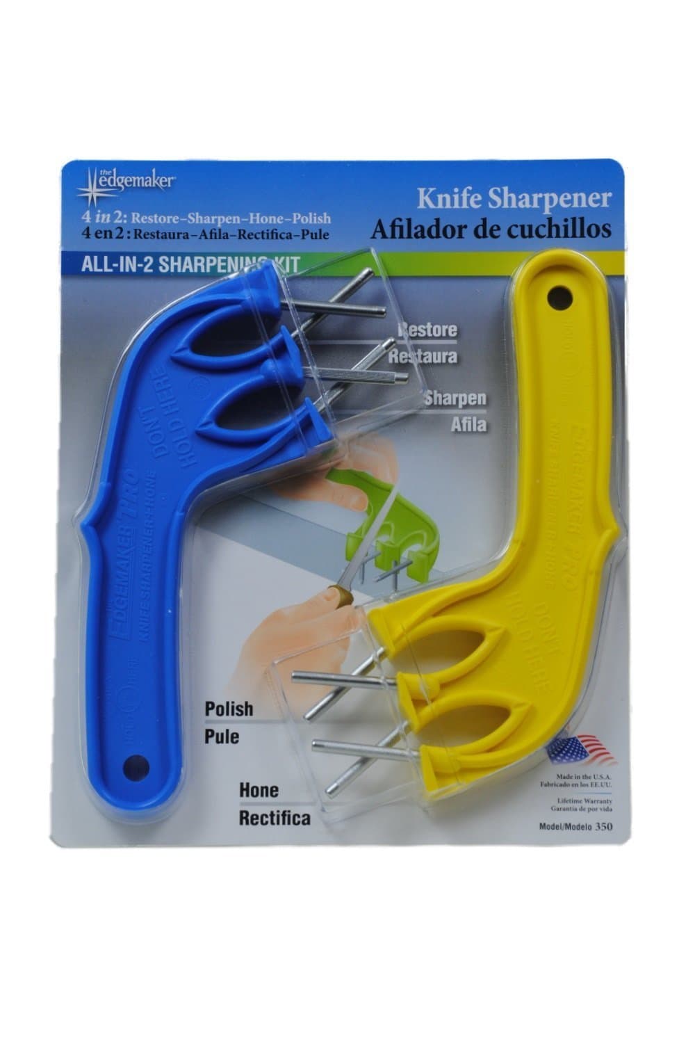 Four Step Sharpening System With Two Handles